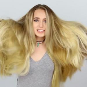100 bandes de cheveux youtubeuse