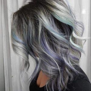 cheveux balayage couleur pastle