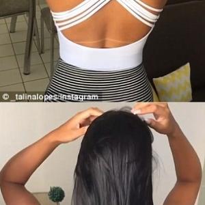 challenge coiffure instagram bun drop