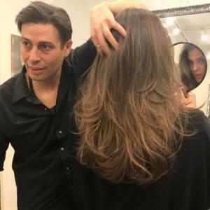 nouvelle couleur de cheveux Iris Mattenaere