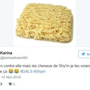 Les cheveux nouilles chinoises de Shy'm Danse avec les Stars