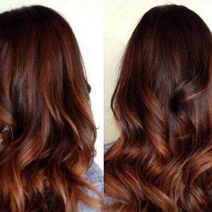 Coloration reflets chauds