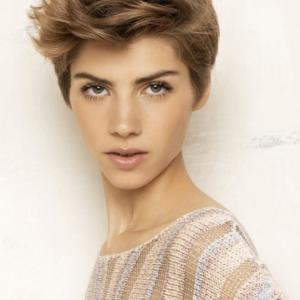 Coiffure cheveux courts garçonne