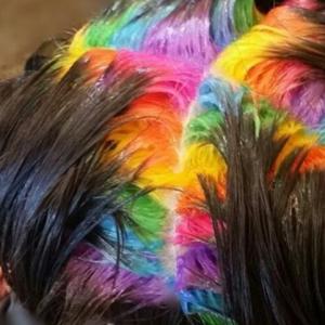 couleur de cheveux hidden rainbow roots été 2017