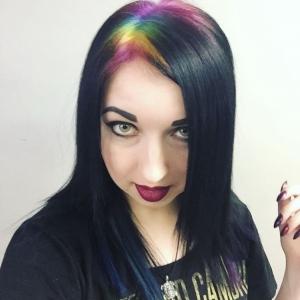 couleur de cheveux hidden rainbow roots été 2017