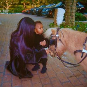 Nouvelle coiffure cheveux violets Kim Kardashian