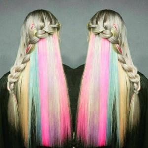 couleur cheveux hidden rainbow
