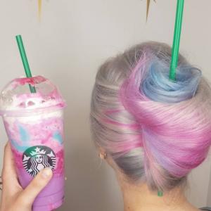 coupe de cheveux unicorn frappuccino hair