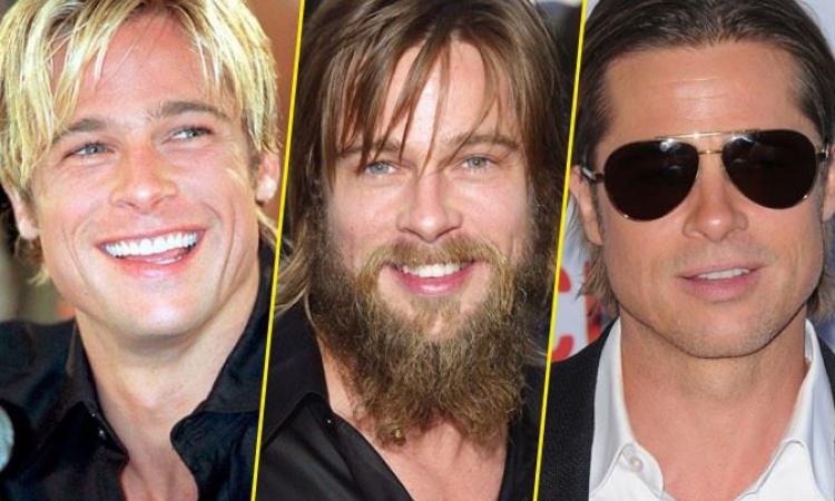 Brad Pitt et ses différentes coiffures