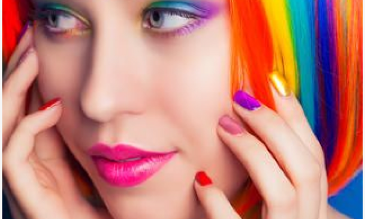coloration rainbow hair tendance 2016