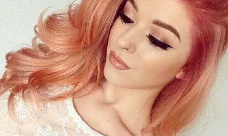 coloration cheveux peche