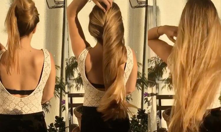 défi coiffure chignon bun drop