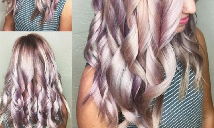 couleur de cheveux violet et gris pearl hair