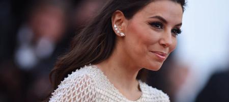 Coiffure demi-queue Eva Longoria au festival