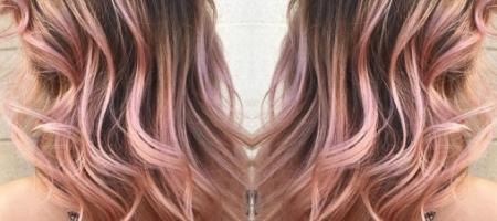 balayage cheveux rose