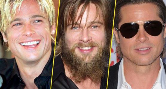 Brad Pitt et ses différentes coiffures