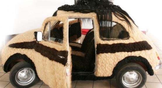 record de la voiture la plus chevelue du monde