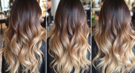 Les différences entre balayage, ombré et mèches