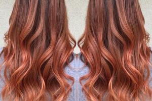 coloration cheveux pumpkin spice hair