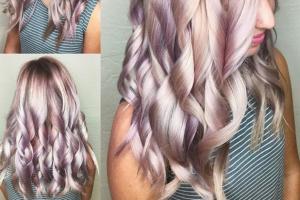 couleur de cheveux violet et gris pearl hair