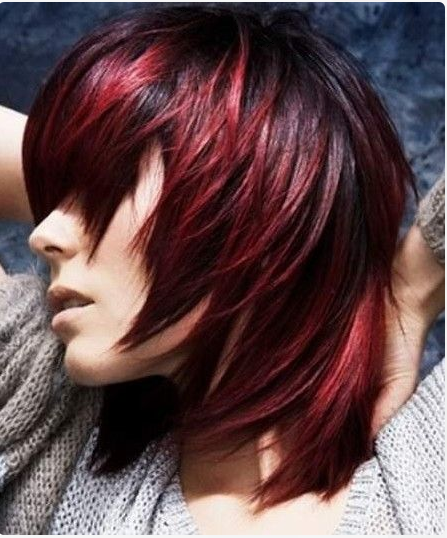 Le Ombre Hair Rouge Proche Du Tie And Dye 33 Modeles De Coloration Ombre Hair Rouge Cerise