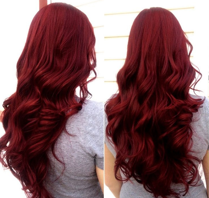 coloration cheveux rouge