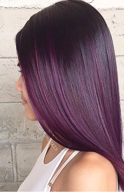 Couleur cheveux violet