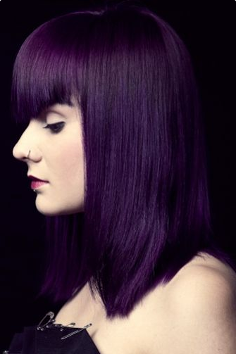 Couleur cheveux violet