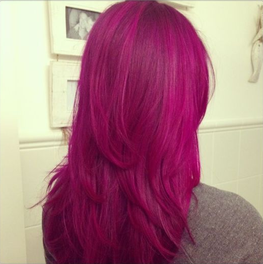 Couleur cheveux violet