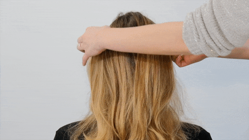 Coiffure chic et rapide - étape 1