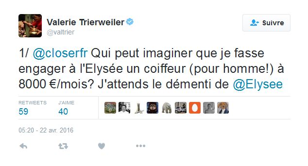 coiffeur Trierweiler et Hollande