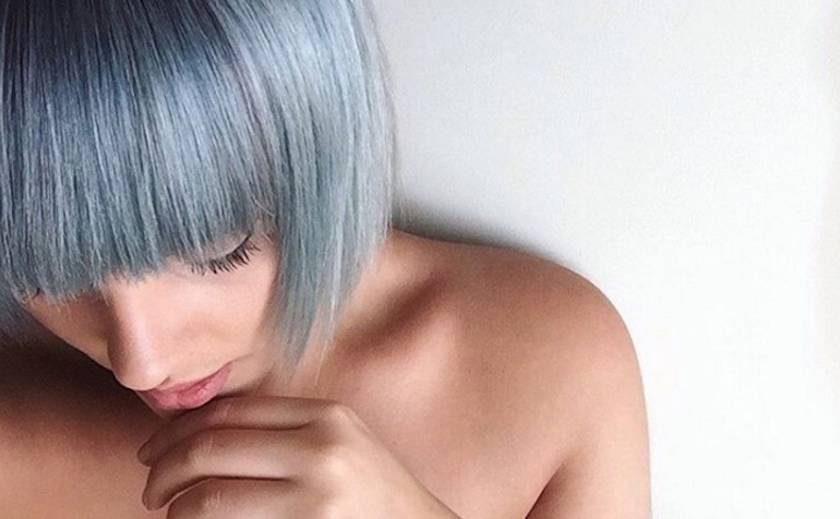 cheveux couleur jeans coiffure denim hair