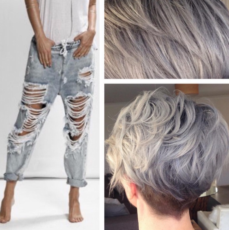 cheveux couleur jeans coiffure denim hair