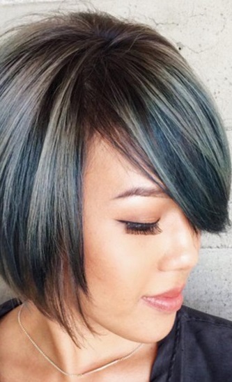 cheveux couleur jeans coiffure denim hair