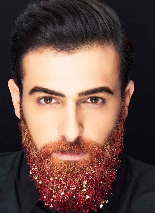 barbe a paillettes