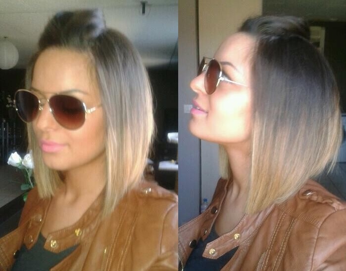 ombre hair coupe mi-longue