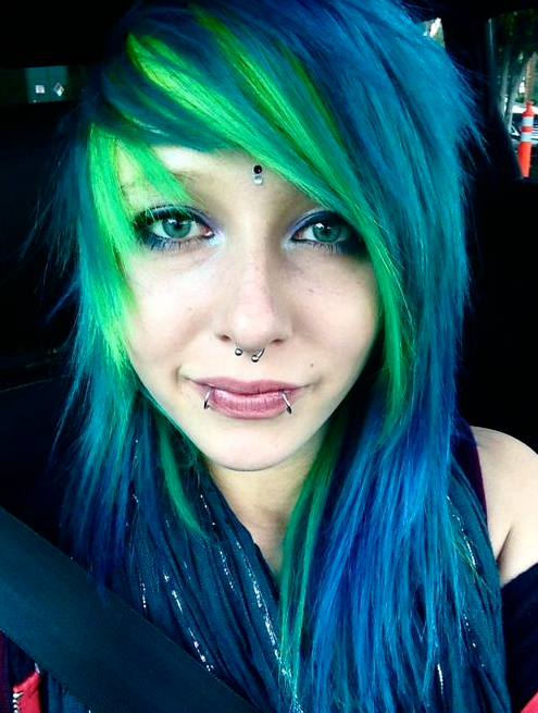 coloration rainbow hair