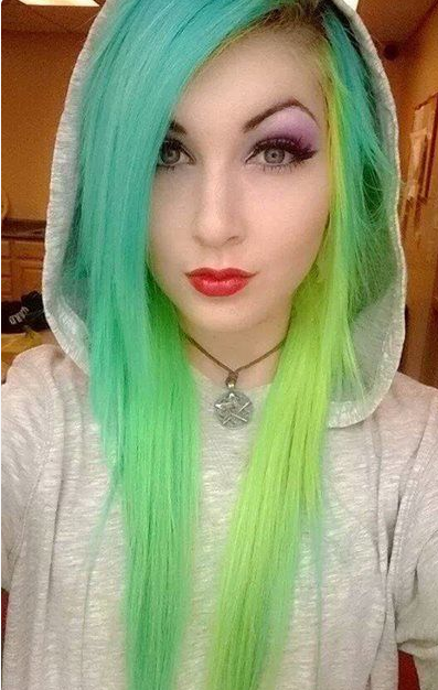 coloration rainbow hair