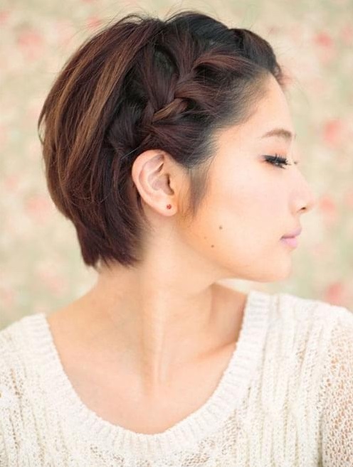 coiffure sur cheveux courts